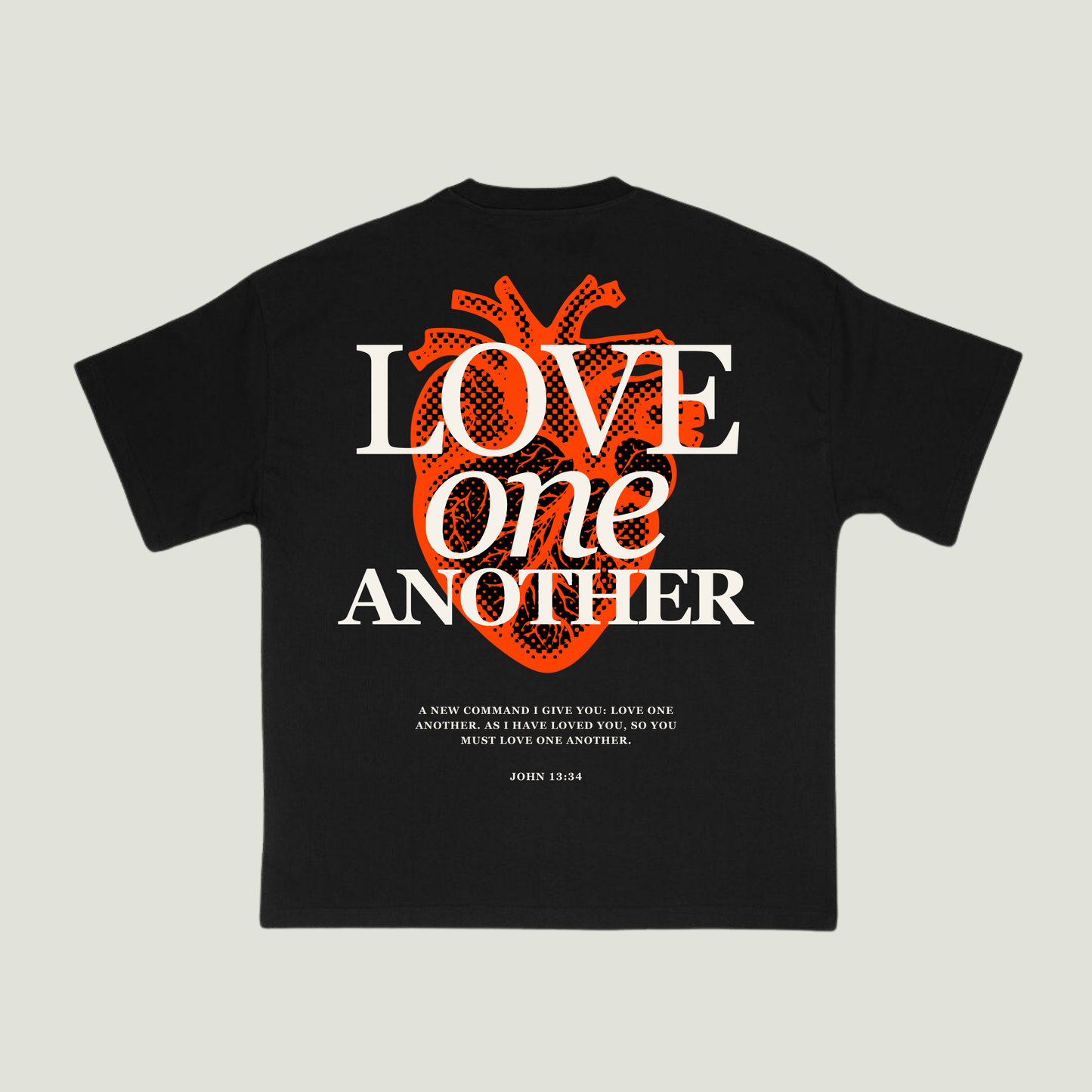 Love One Another (Black) Oversized T-Shirt