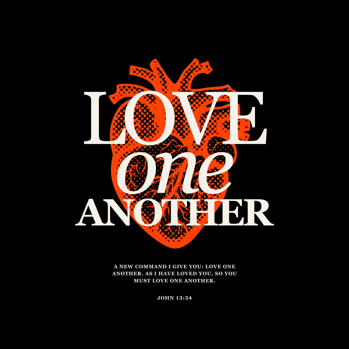 Love One Another (Black) Oversized T-Shirt