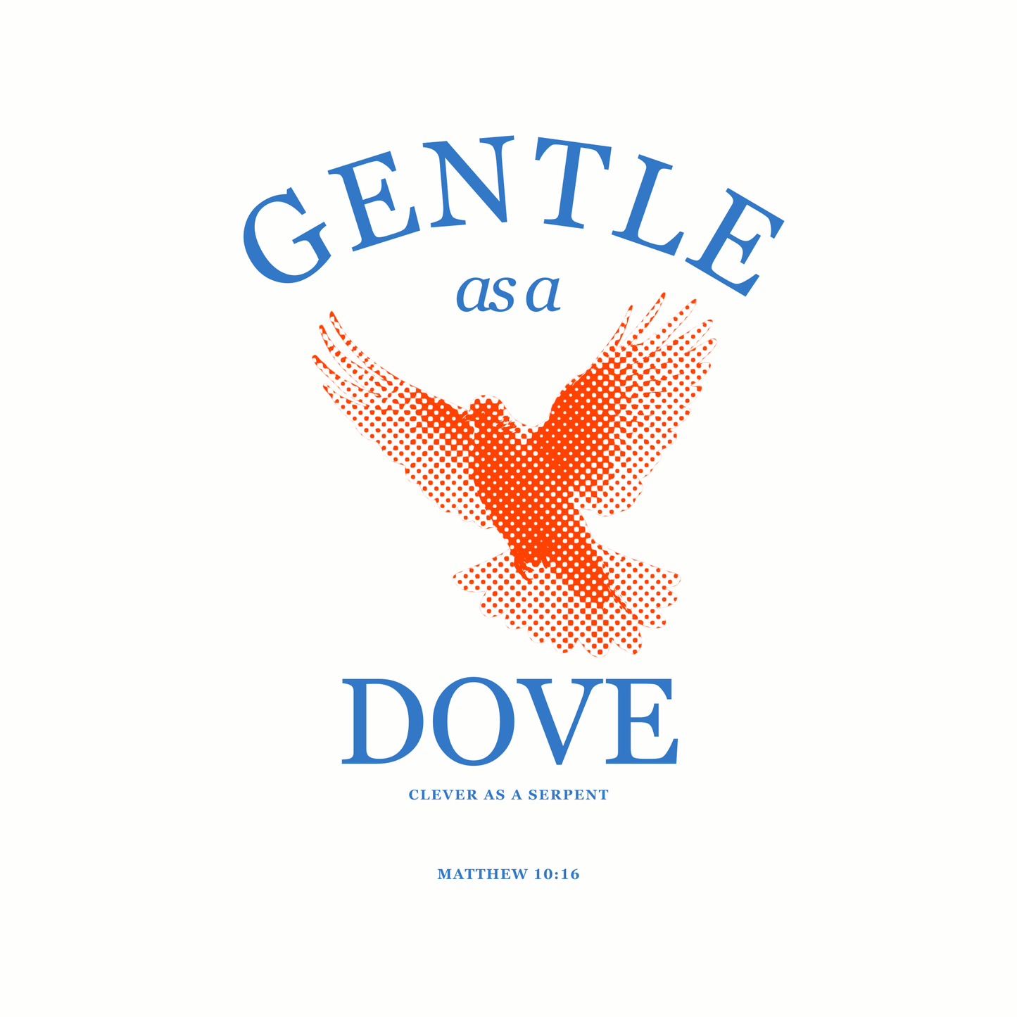Gentle as a Dove (White) Oversized T-Shirt