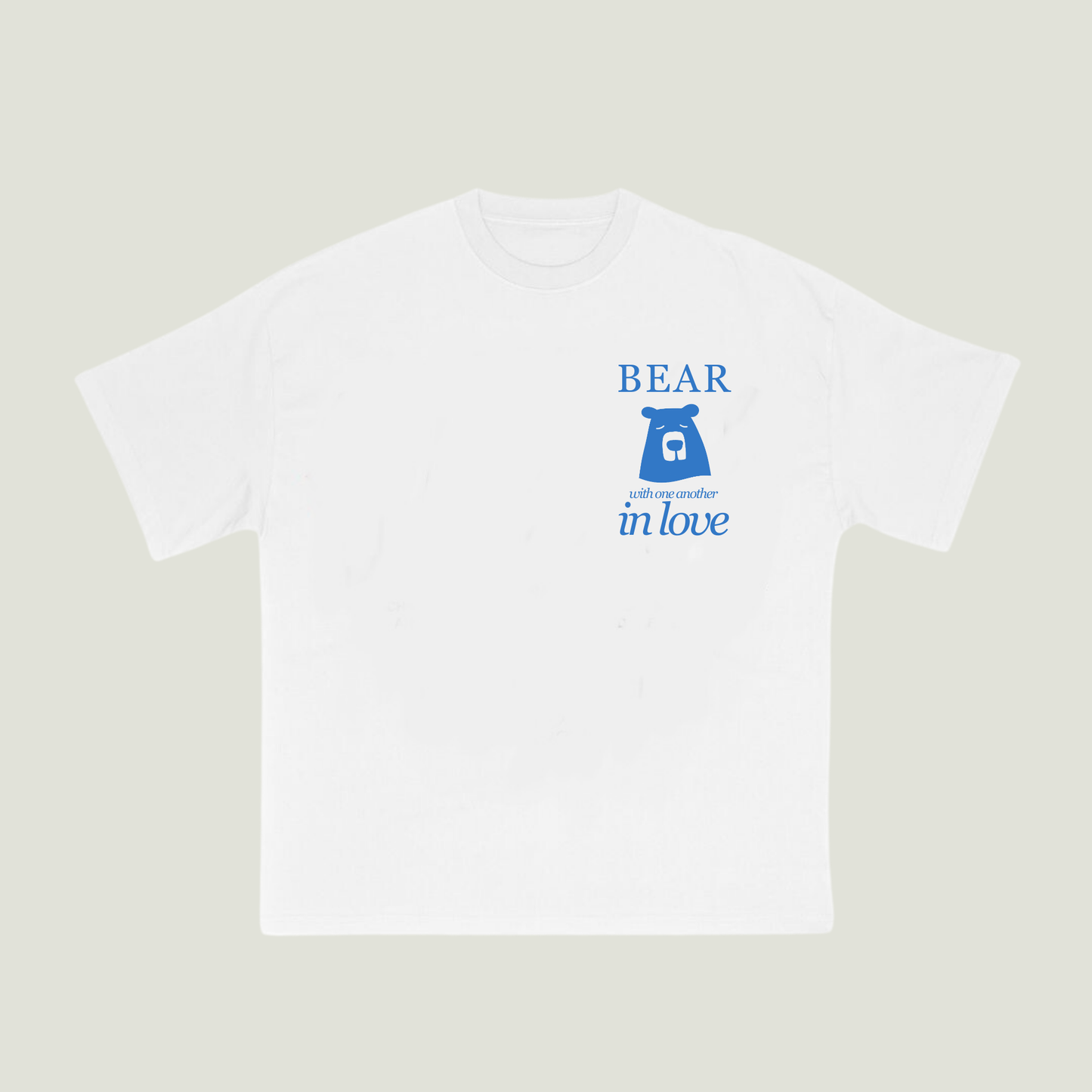 Bear With One Another (White) Oversized T-Shirt