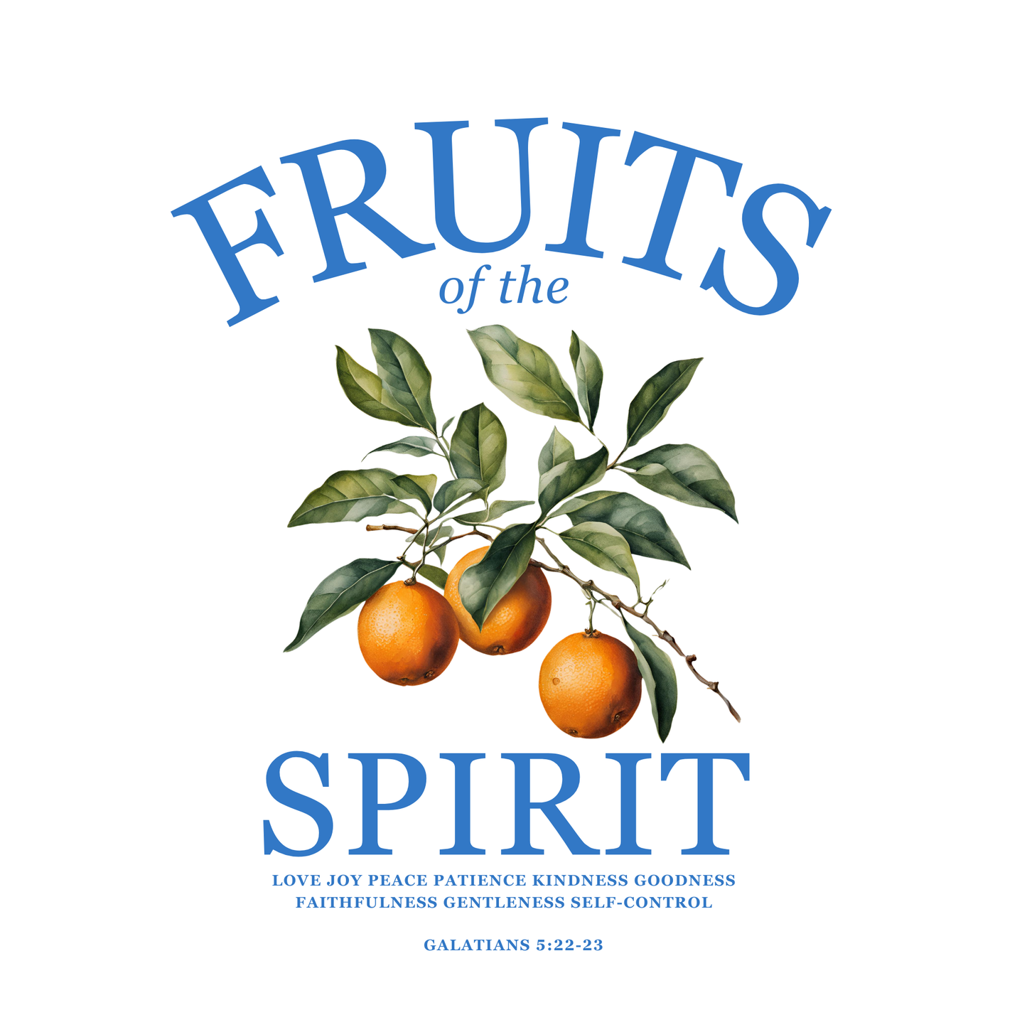 Fruits of the Spirit (White) Oversized T-Shirt