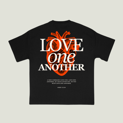 Love One Another (Black) Oversized T-Shirt