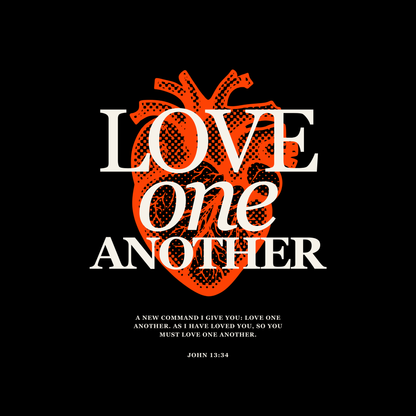 Love One Another (Black) Oversized T-Shirt