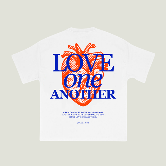 Love One Another (White) Oversized T-Shirt